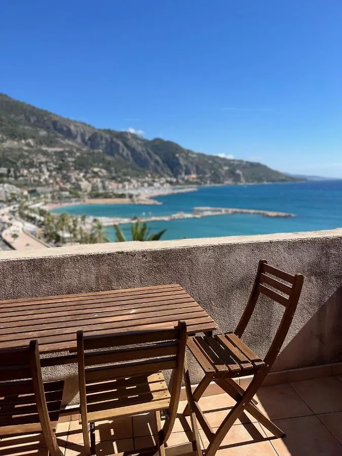Duplex 6 Pers - Panoramic Sea View - Old City - 2 Mn Beach Menton
